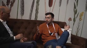 Still from the interview with Alex Vidrean