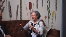 Still from the interview with Heather Leslie